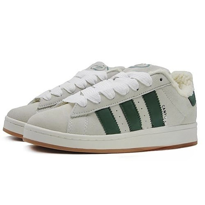 Зимние кроссовки Adidas Campus 00s Grey Green With Fur