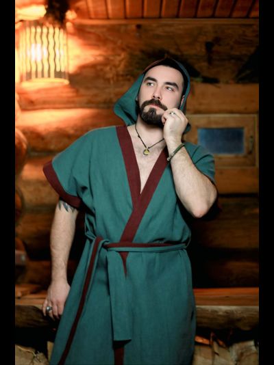 Кимано-халат из крапивы  Дар Мастера