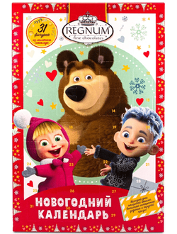 Новогодний адвент календарь Маша и Медведь 75гр