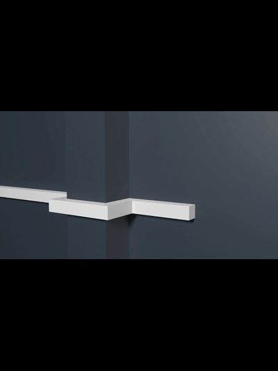 Молдинг Decor Dizain DD621, дюрополимерный, влагостойкий, под покраску, длина 2 м