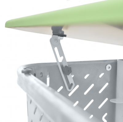 Стол ученический МЕГА одноместный, регулируемый, с перфорированным экраном