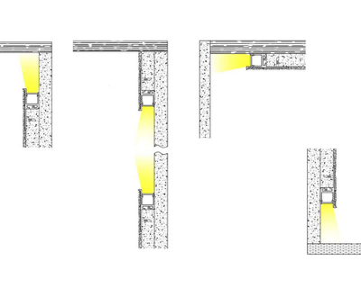 Алюминиевый профиль 4L-2042-2m-DW ANOD+OPAL Гипсокартон