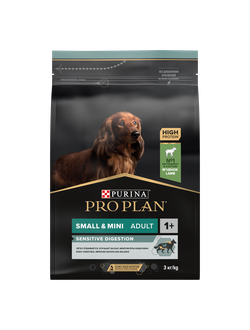 Pro Plan (Про План) Sensitive digestion для собак мелких и карликовых пород с чувствительным пищеварением с ягнёнком 3 кг
