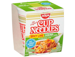 Лапша Cup Noodles Спайси Лайм с креветками (Spicy Lime Shrimps) 64гр (12)