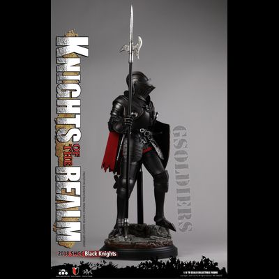 Рыцарь в черном доспехе (Лимитированный выпуск) - Коллекционная ФИГУРКА 1/6 scale IE-CAST ALLOY SERIES OF EMPIRES - KNIGHTS OF THE REALM - BLACK KNIGHT (SE035) - COOMODEL
