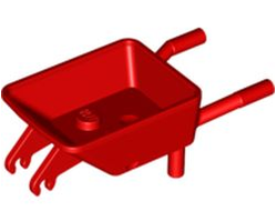 Minifigure, Utensil Wheelbarrow Frame, Red (98288 / 4646527 / 6293823)