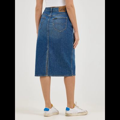 Юбка Lee® Legendary Back Slit Denim Skirt