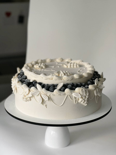 Торт аля блинчик с ягодами голубики (6-9кг)