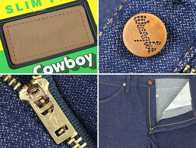 Джинсы 936 Wrangler® Cowboy Cut® узкий (жёсткие)