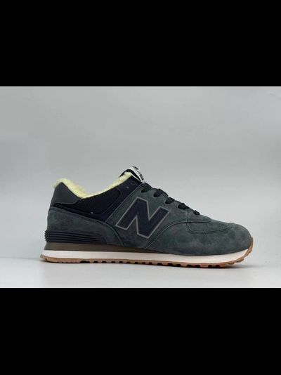 New Balance 574 Dark Grey С Мехом