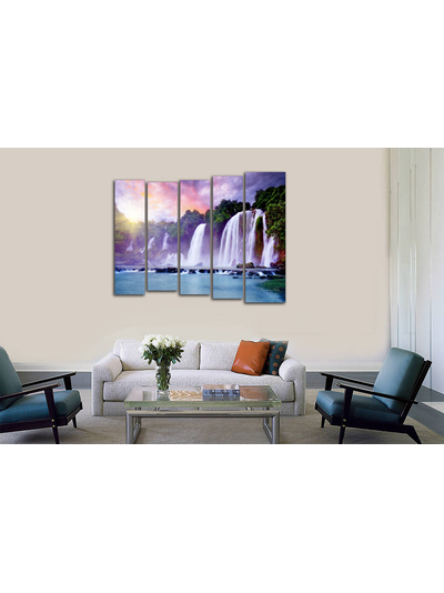 Модульная картина &quot;Диковинный водопад&quot;
