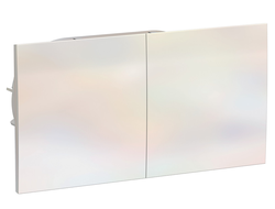 Розетка двойная 2+2Р+Е со сдвижными крышками, жемчуг - Systeme Electric - AtlasDesign - ATN000428