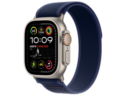Apple Watch Ultra 2 (2024) Natural Titanium Case Trail Loop Blue M/L