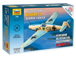Сборная модель: (Звезда 7302) Немецкий истребитель Мессершмитт Bf 109 F-2