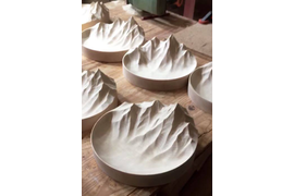 Тарелки серии "Горы". Белуха, Эльбрус, Эверест, Мон-Блан, Килиманжаро, Маттерхорн