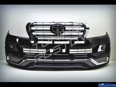 Бампер + губа MODELLISTA (V2) Toyota Land Cruiser 200 2007-2015 в стиле 2016+