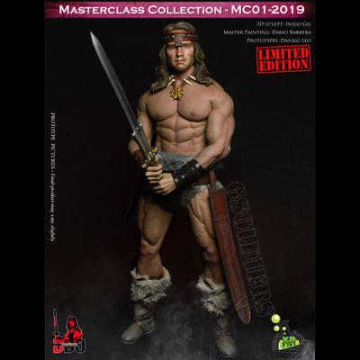 Конан-варвар, Арнольд Шварценеггер (Лимитированный выпуск, всего 300 шт. на весь мир) - Коллекционная ФИГУРКА 1/6 scale Conan the Barbarian, Arnold Schwarzenegger (LIMITED EDITION 300 pcs) (MC01-2019 + MC01-HEAD + PL2016-M35) - Kaustic Plastik