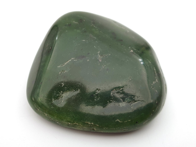 Нефрит, галтовка, Россия, Бурятия (55*55*20 мм, 91 г) №28218