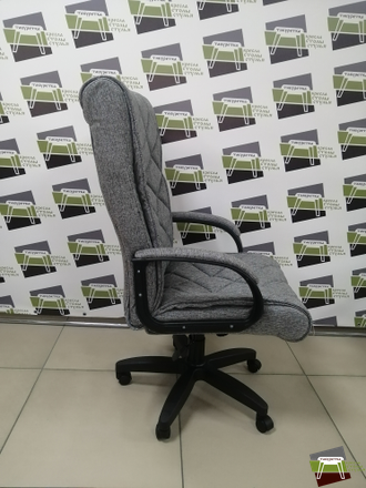 Кресло КР72 (ДЕЛМАР) ТГ ПЛАСТ К25 (ткань Крафт меланж серая)