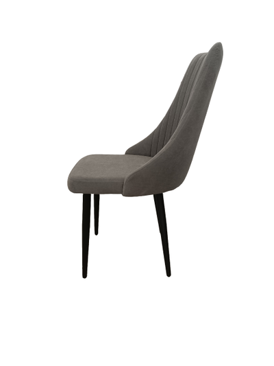 Стул КАРИНА /черный каркас/ UITRA GREY (Room)