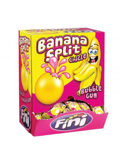 Жев.резинка Fini "Банан" с клубнич. наполнит. 5гр х 200шт