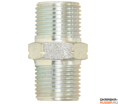 Переходник 3/8" на 3/8" (штуцер, адаптер, переходник) соединение для шлангов высокого давления