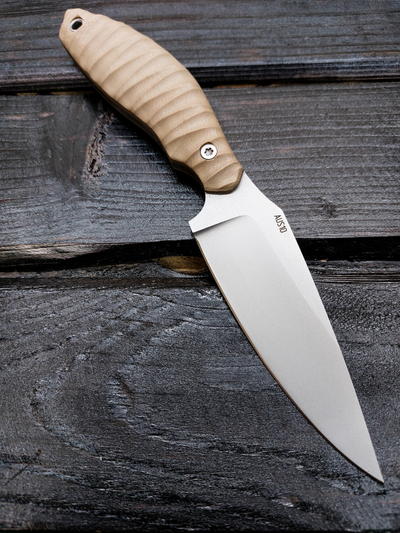 нож БЕЛКА сталь AUS10, рукоять G10, цвет ТАН