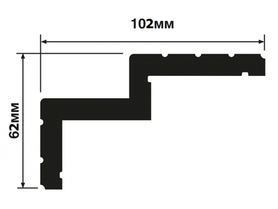 Карниз A101 HIWOOD - 62*102*2000мм