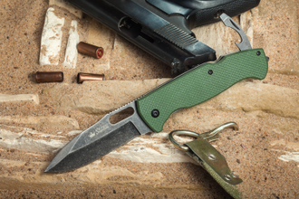 Складной нож Ute 440C StoneWash Green G10