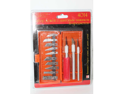 Jas: Набор ножей с цанговым зажимом (алюминий), 16 предметов