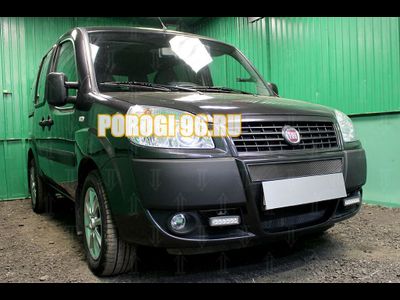 Защита радиатора Fiat Doblo (I рестайлинг) 2005-2014 black