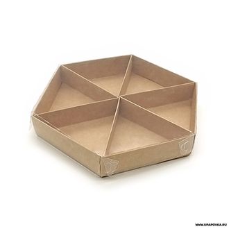 Коробка для орехов Бурая (200 х 170 х 30 мм)