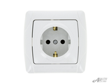 Розетка одинарная с заземлением 7028
