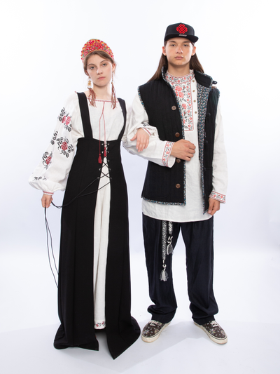 Платье рубаха "Розы"