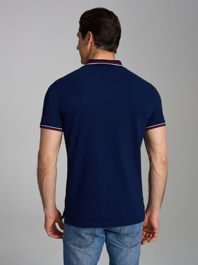 Поло мужское с Российской символикой 65PM-1497