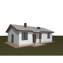 Одноэтажный дом с тремя спальнями 90м² (S73)