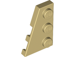 Wedge, Plate 3 x 2 Left, Tan (43723 / 4180539 / 6228984)