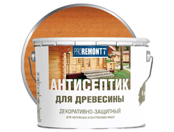 Антисептик лессирующий декоративный для дерева PROREMONTT Махагон 9 л