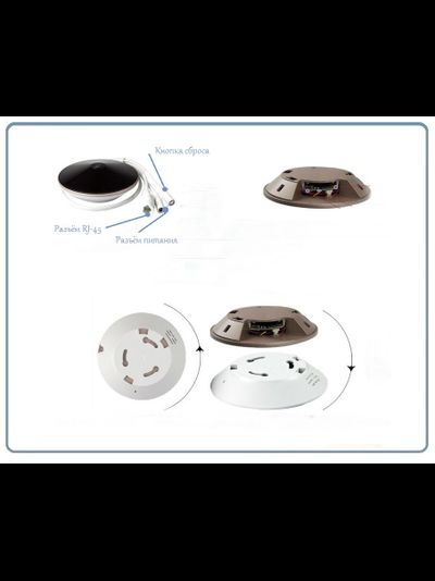 Потолочная - настенная WiFi/LAN видеокамера панорамная с DVR, 960P HD (YooSee)