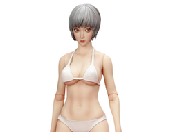 Девушка с подвижными глазами (тело и скульпт) - Коллекционная фигурка 1/6 Jointed Female Doll Basic Set Grey Hair with White Skin (GC3026) - True1Toys