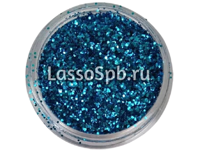 Блестки глиттер синий "Калипсо" 0,4 мм 1 кг