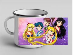 Кружка металлическая эмалированная Сейлор Мун №7