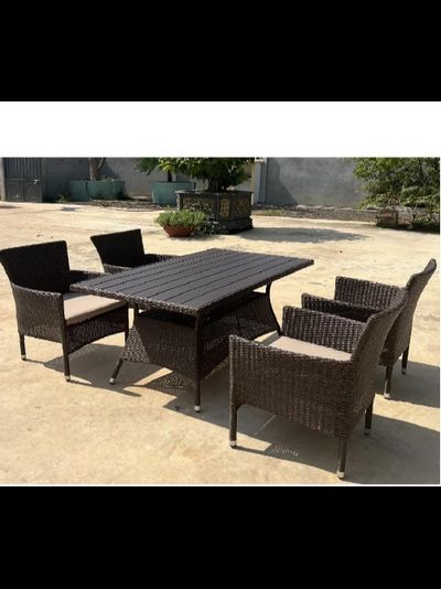 Комплект плетеной мебели AM-196B/T196 Brown 4Pcs