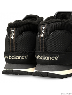 NEW BALANCE 754 Черные с Мехом  Мужские (41-45)