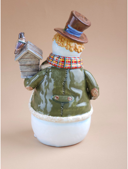 Снеговик со скворечником