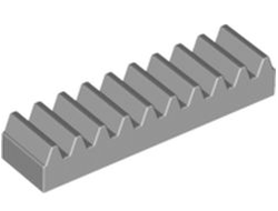 Technic, Gear Rack 1 x 4, Light Bluish Gray (3743 / 4211450 / 6457283)