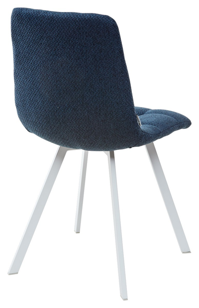 Стул CHILLI SQUARE TRF-06 полночный синий, ткань/ белый каркас М-City