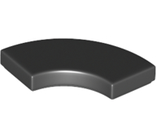 Tile, Round Corner 2 x 2 Macaroni, Black (27925 / 6191630)