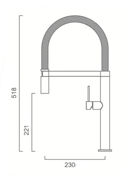 Смеситель Kantera Cignus Chef-19 KTR019-RB PearlArc Technology