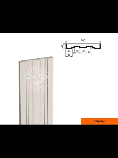 Тело фасадной пилястры из пенополистирола с покрытием LEPNINAPLAST-FASAD (Лепнинапласт-фасад) ПЛВ-500/3